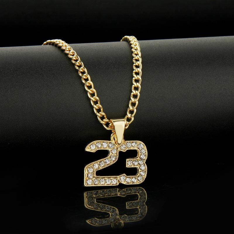 Punk Style Number 23 Basketball Legend Bling Crystal Pendant Necklace For Men Women Gold Chain Zircon Hip-Hop Male Jewelry Gift
Punk Style Number 23 Basketball Legend Bling Crystal Pendant Necklace For Men Women Gold Chain Zircon Hip-Hop Male Jewelry Gift