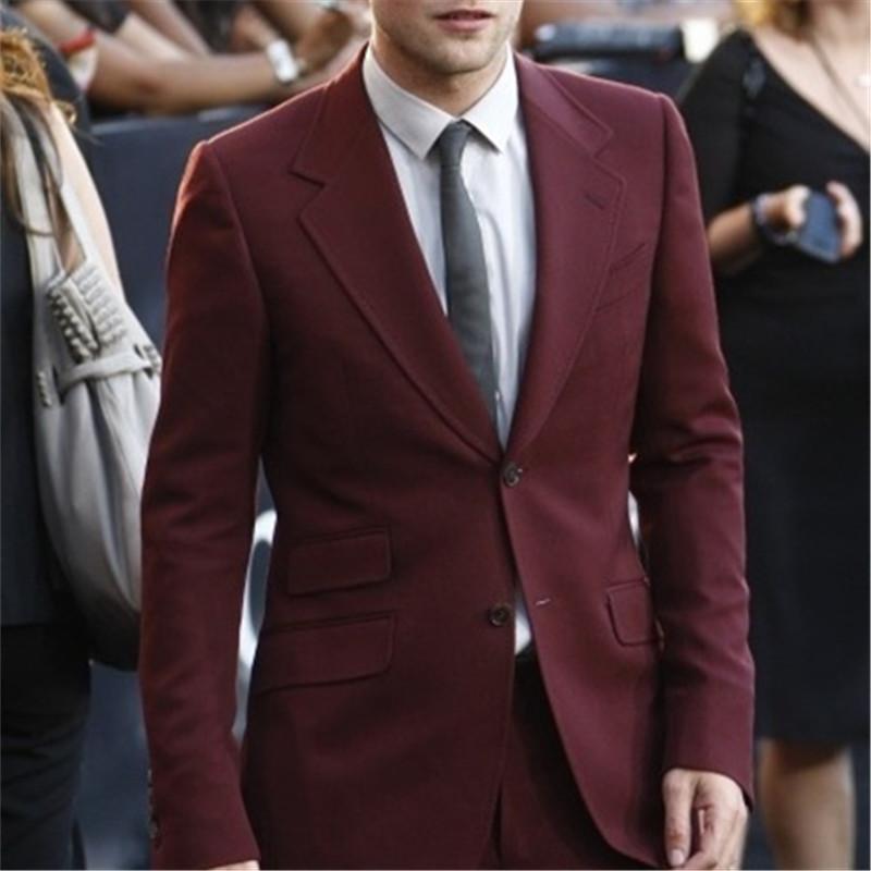 Burgundy Two Button Men Suit 2 Pieces(Jacket+Pants+Tie) Latest Coat Pant Designs Slim Fit Blazer Masculino Simple Prom Suit 57, As picture
Burgundy Two Button Men Suit 2 Pieces(Jacket+Pants+Tie) Latest Coat Pant Designs Slim Fit Blazer Masculino Simple Prom Suit 57, As picture