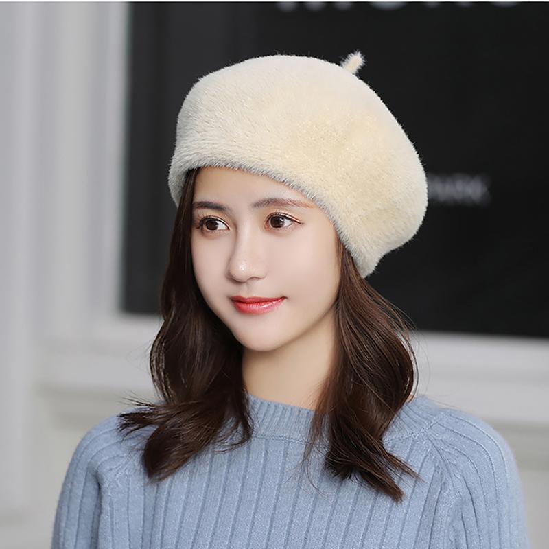 Women Fur Knitted Berets Hats Casual Solid Color Autumn Girl Winter Hat Female Bonnet Caps Boina Feminino, 03
Women Fur Knitted Berets Hats Casual Solid Color Autumn Girl Winter Hat Female Bonnet Caps Boina Feminino, 03