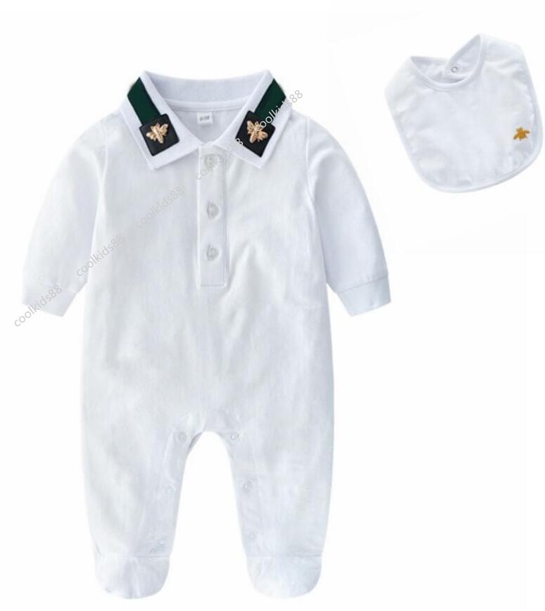 Spring Autumn Infant Baby Boys Girls Clothes Newborn Toddler Baby Romper Jumpsuits Long Sleeve Cotton Bodysuits with Bibs Set, White
Spring Autumn Infant Baby Boys Girls Clothes Newborn Toddler Baby Romper Jumpsuits Long Sleeve Cotton Bodysuits with Bibs Set, White
