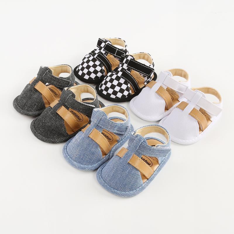 Summer New Baby Boys First Walkers Soft Sole Infant Toddler Crib Shoes Summer Baby Shoes Brand New1, Gray