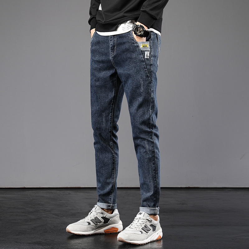 2021 New Korean Style Fashion Men Jeans High Quality Retro Black Blue Casual Cotton Denim Trousers Vintage Designer Slim Fit Pencil Pants Jv
2021 New Korean Style Fashion Men Jeans High Quality Retro Black Blue Casual Cotton Denim Trousers Vintage Designer Slim Fit Pencil Pants Jv
