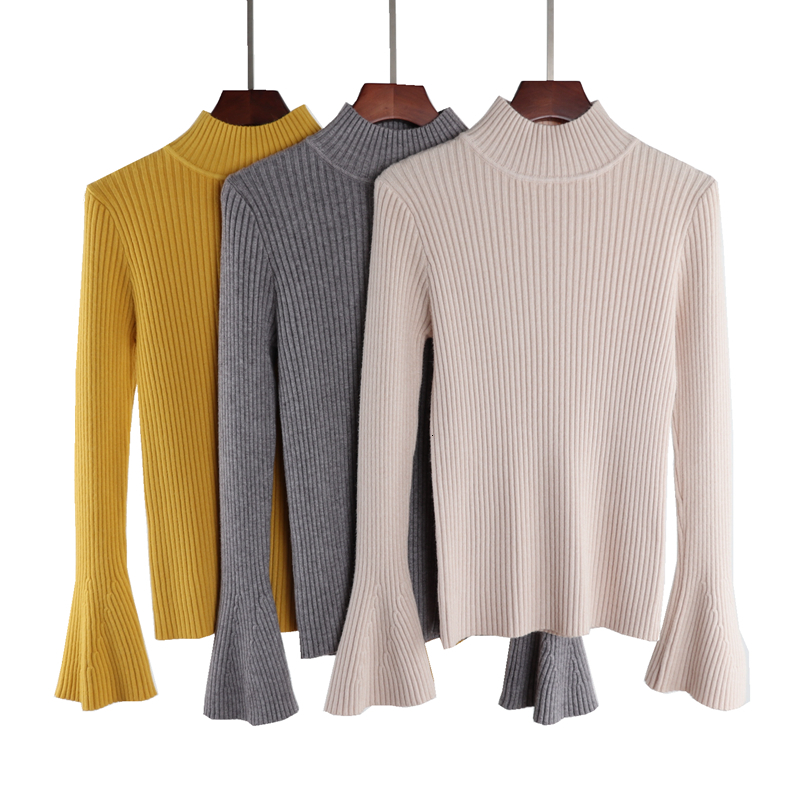 2021 New Autumn Winter Vintage Flare Sleeve Thick Knitted Women Soft Warm Cashmere Pullovers Pull Femme Turtleneck Sweater Flzt, Gray
2021 New Autumn Winter Vintage Flare Sleeve Thick Knitted Women Soft Warm Cashmere Pullovers Pull Femme Turtleneck Sweater Flzt, Gray