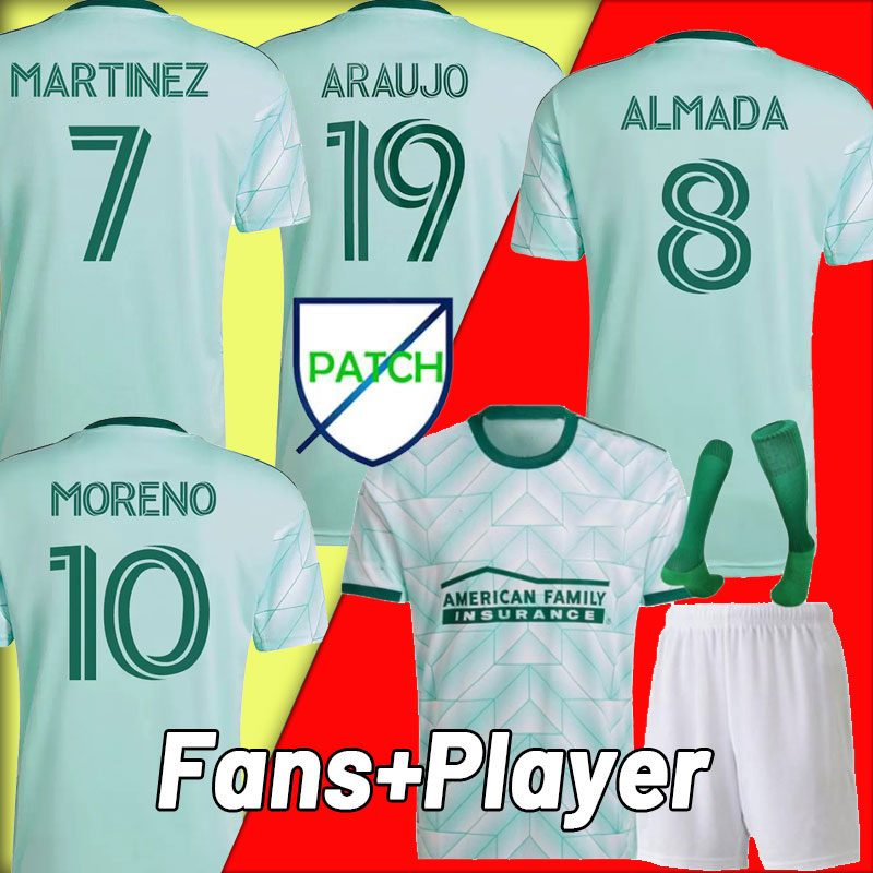 22 23 MLS Soccer jerseys Atlanta 2022 2023 G.MARTINEZ MORENO TORRES DAMM men kids kits away Player Fan Version football uniforms United full set kits socks
22 23 MLS Soccer jerseys Atlanta 2022 2023 G.MARTINEZ MORENO TORRES DAMM men kids kits away Player Fan Version football uniforms United full set kits socks