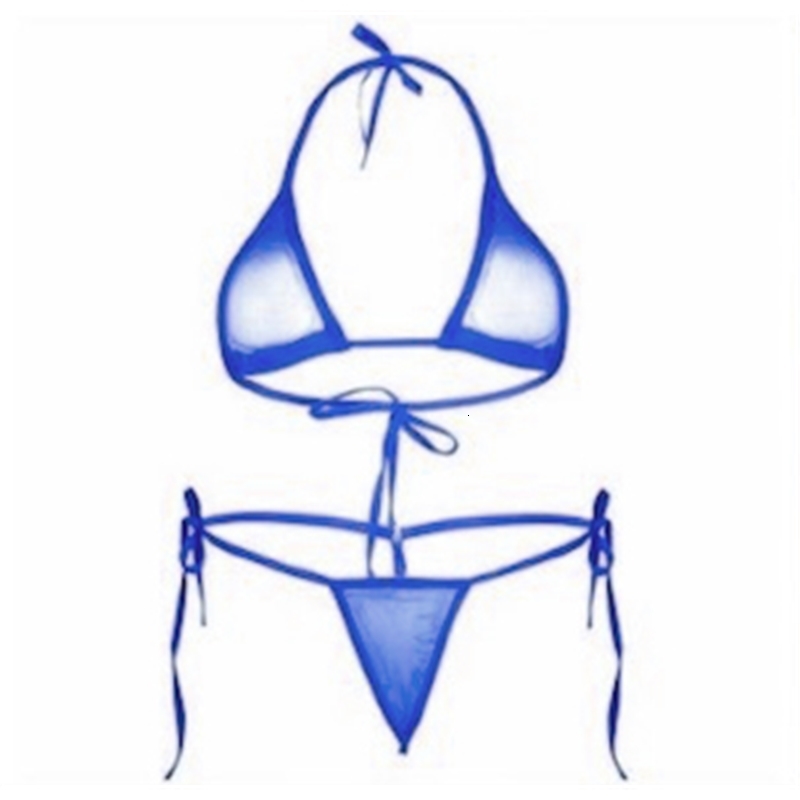 Bowknot Exotic Crotchless Micro Bikini Womens Sunbath G String Swimsuit