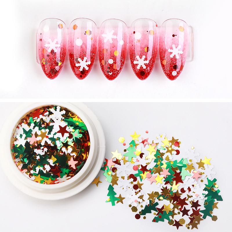 Mix Christmas Snowflake Xmas Tree Starlights Nail Glitter Sequins Nail Art Slice Stickers Decoration1Box
Mix Christmas Snowflake Xmas Tree Starlights Nail Glitter Sequins Nail Art Slice Stickers Decoration1Box