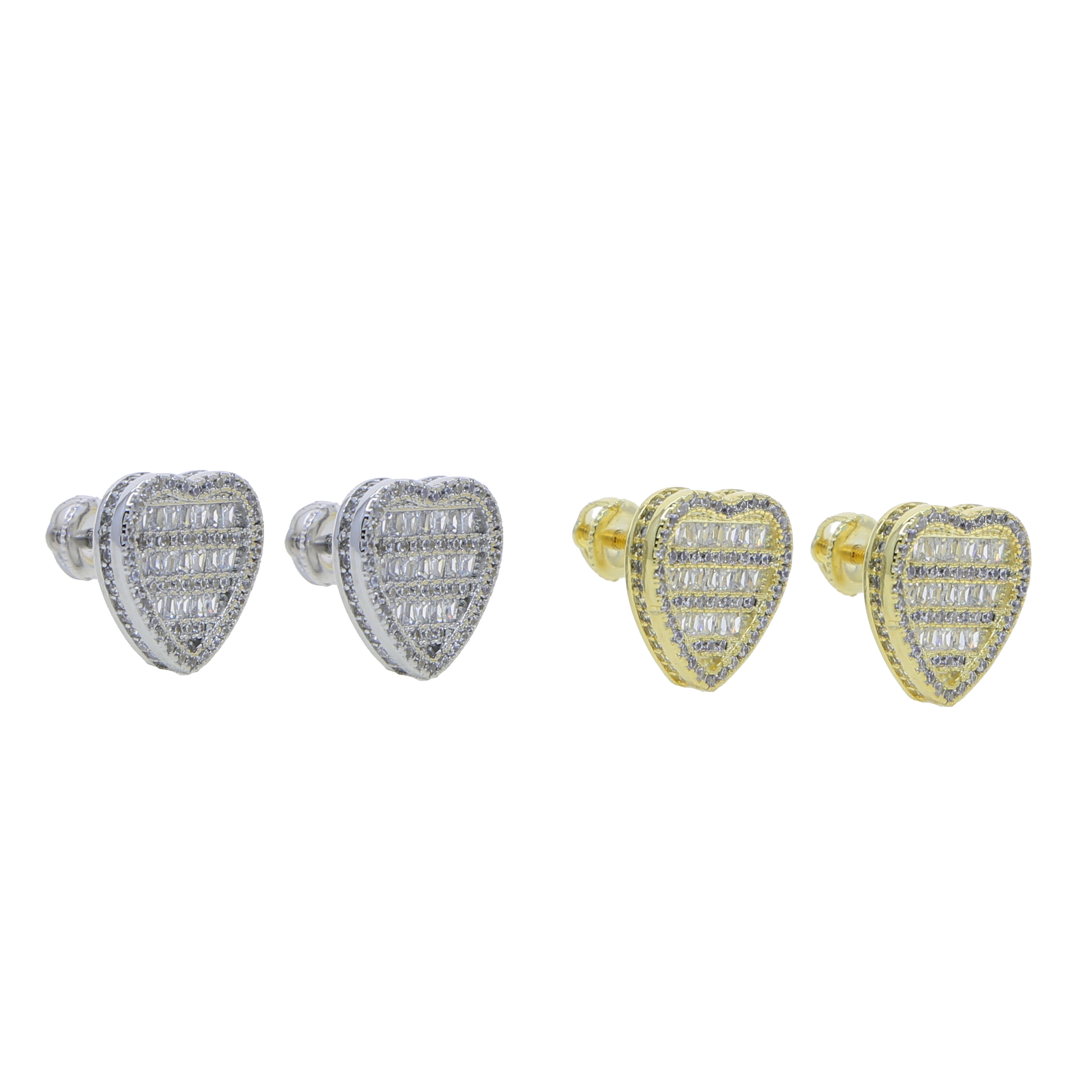 Hip Hop Micro Pave Round Heart White Zircon Stud Earrings For Men Women Rock Style Gold Silver Color Bling Bling Fashion Earring wholesale
Hip Hop Micro Pave Round Heart White Zircon Stud Earrings For Men Women Rock Style Gold Silver Color Bling Bling Fashion Earring wholesale