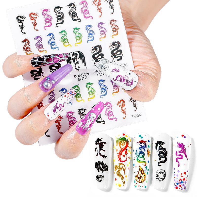 3 Pcs New In 2020 Colorful 3D Chinese Dragon Gum Nail Sticker Decorative Art Retro Trend Fashion Snakeskin Nail Applique, T-287---3pcs
3 Pcs New In 2020 Colorful 3D Chinese Dragon Gum Nail Sticker Decorative Art Retro Trend Fashion Snakeskin Nail Applique, T-287---3pcs