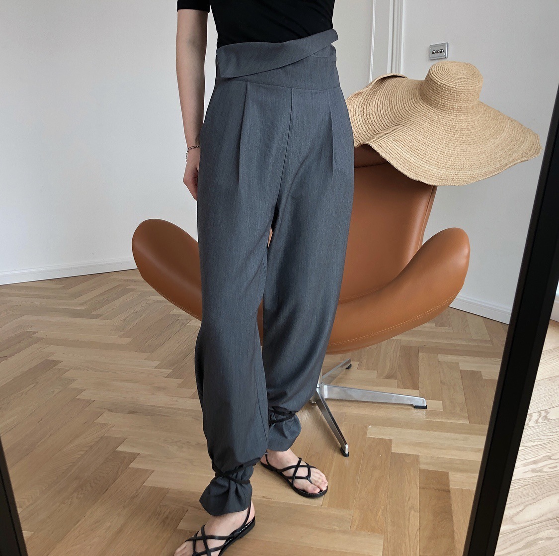 Women Reversible Wide Leg Pants High Waist Loose Casual Pants Trousers 2020 T200422