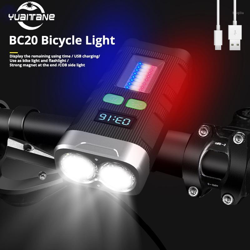 High Power Bicycle Light With LED Screen 2*L2 LED Bike Light For USB Rechargeable IPX5 Waterproof Magnet Cycling Lamp1
High Power Bicycle Light With LED Screen 2*L2 LED Bike Light For USB Rechargeable IPX5 Waterproof Magnet Cycling Lamp1