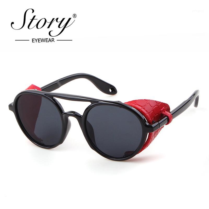 Sunglasses Story Fashion Steampunk Men 2021 Brand Designer Vintage PU Frame Gothic Round Goggles Lentes De Sol Hombre S1913G1
Sunglasses Story Fashion Steampunk Men 2021 Brand Designer Vintage PU Frame Gothic Round Goggles Lentes De Sol Hombre S1913G1