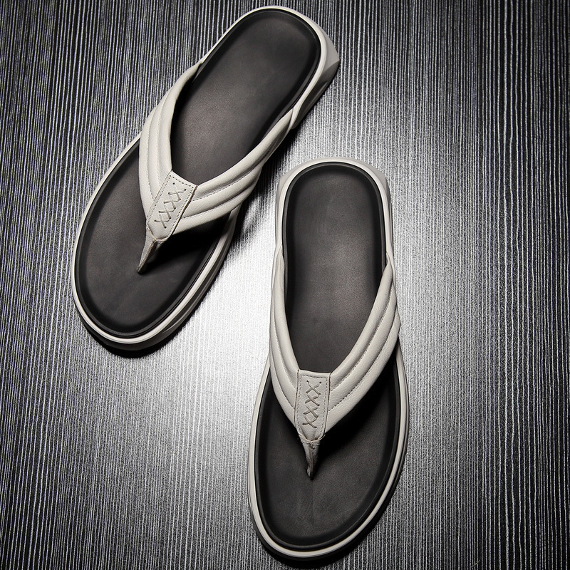 Quality 2020 High Summer Leather Flip Flop Soft Massage Beach Slippers Fashionable White Man Casual Male Shoes Usab
Quality 2020 High Summer Leather Flip Flop Soft Massage Beach Slippers Fashionable White Man Casual Male Shoes Usab