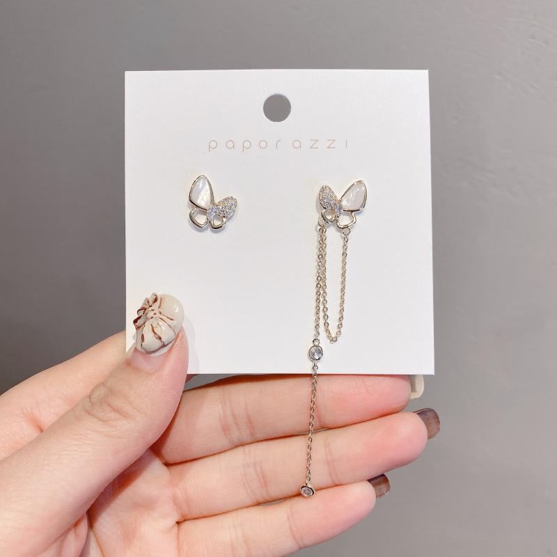 Dangle & Chandelier Simple Asymmetric Butterfly Tassel Long Earrings For Women Shell Clear Zircon Party Temperament Wedding Fashion Jewelry
Dangle & Chandelier Simple Asymmetric Butterfly Tassel Long Earrings For Women Shell Clear Zircon Party Temperament Wedding Fashion Jewelry