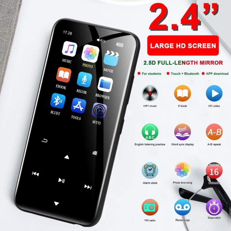 High Quality MP3 Player with Bluetooth 2.4" Screen Portable Audio/Video Player with FM Radio Voice Recorder Drop Shipping
High Quality MP3 Player with Bluetooth 2.4" Screen Portable Audio/Video Player with FM Radio Voice Recorder Drop Shipping