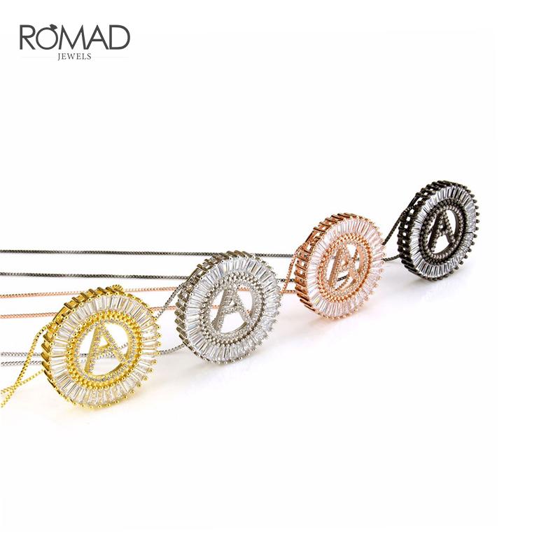 ROMAD A-Z Initial Necklace for Women Letter Necklaces Pendants Cubic Zirconia Necklace Hip hop Jewelry Gold Name collares R4
ROMAD A-Z Initial Necklace for Women Letter Necklaces Pendants Cubic Zirconia Necklace Hip hop Jewelry Gold Name collares R4