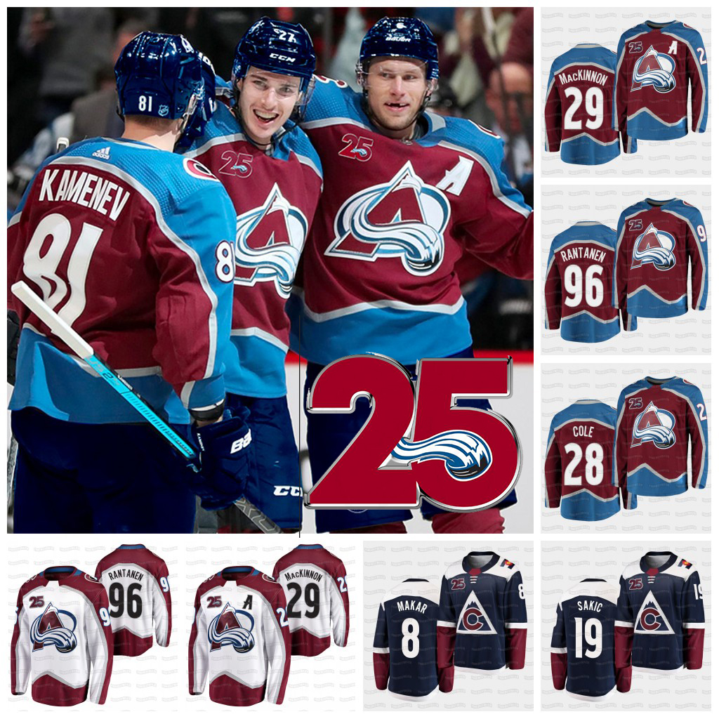 29 Nathan MacKinnon Colorado Avalanche 2021 25th Season Jersey Cale Makar Mikko Rantanen Gabriel Landeskog Girard Nazem Kadri Josh Manson, Third jersyey womens s-2xl
29 Nathan MacKinnon Colorado Avalanche 2021 25th Season Jersey Cale Makar Mikko Rantanen Gabriel Landeskog Girard Nazem Kadri Josh Manson, Third jersyey womens s-2xl
