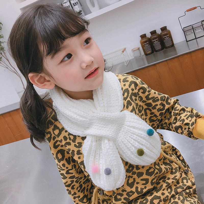 Colorful Ball Cross Children's Scarf Autumn Winter New Baby Knitted Scarf Versatile Leisure Warm Neck
Colorful Ball Cross Children's Scarf Autumn Winter New Baby Knitted Scarf Versatile Leisure Warm Neck