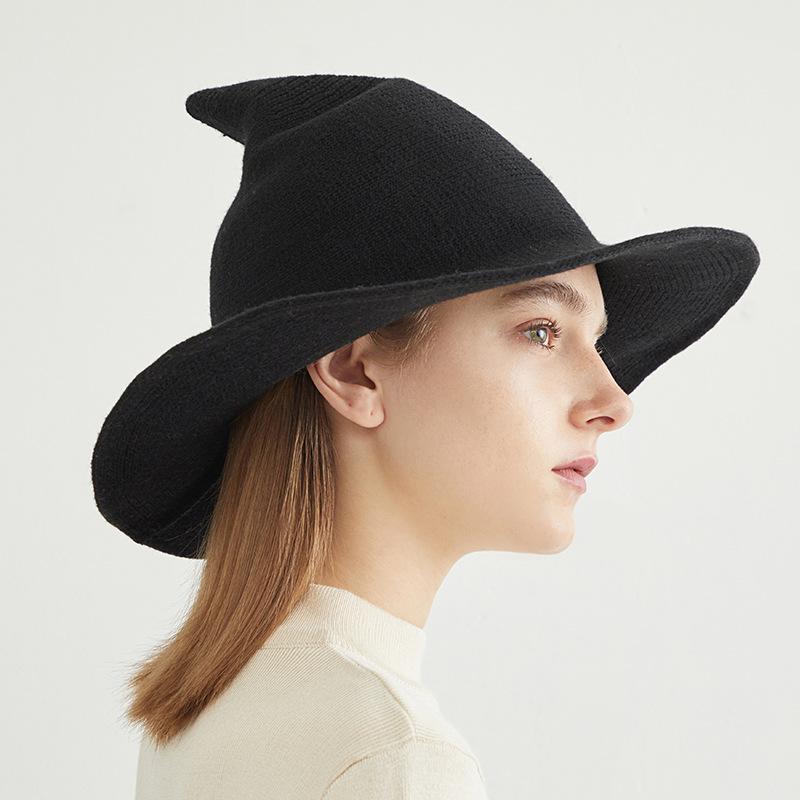 European and American Fashion Autumn and Winter Wool Hat Wizard's Hat Women's Funny Baby's Knit Fisherman Basin, Black
European and American Fashion Autumn and Winter Wool Hat Wizard's Hat Women's Funny Baby's Knit Fisherman Basin, Black