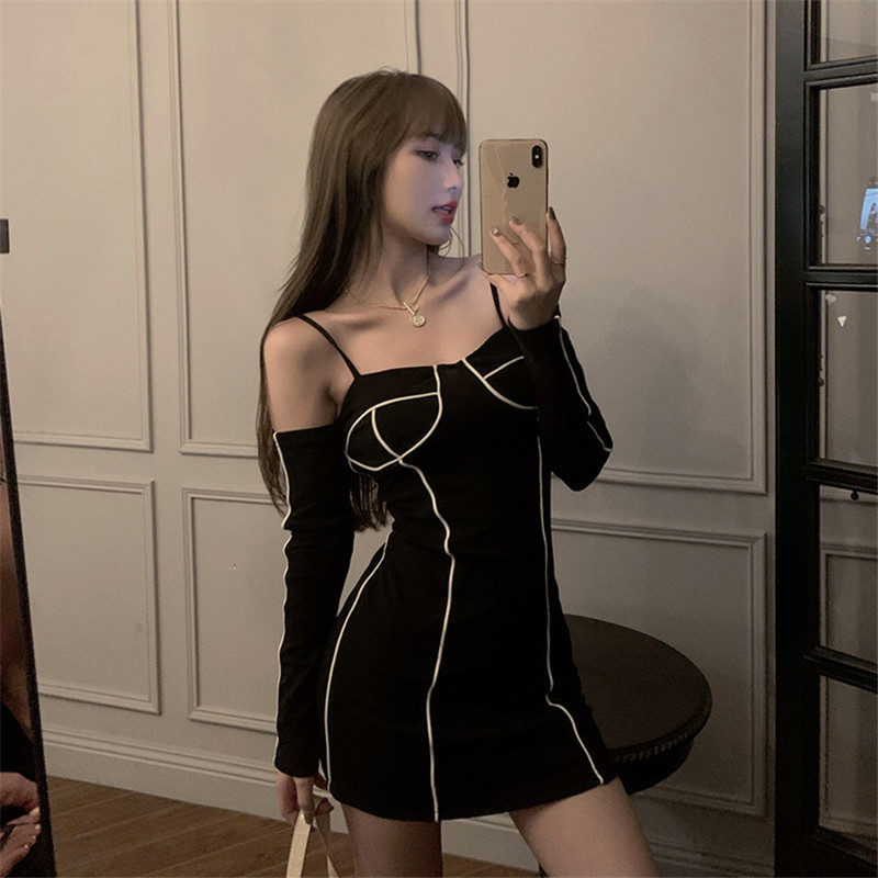2021 Female Fashion Off the Shoulder Dressed New White Black Hemlock Mini with Long Sleeves Streetwear Club Dress VURC
2021 Female Fashion Off the Shoulder Dressed New White Black Hemlock Mini with Long Sleeves Streetwear Club Dress VURC
