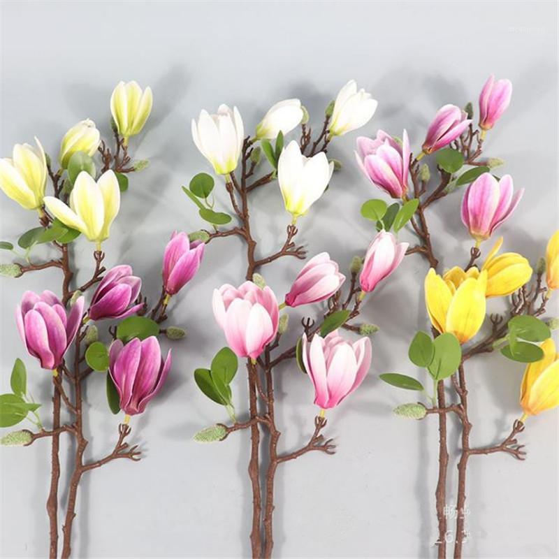 10P Latex Magnolia (4 heads/piece) 25.59" Simulation Real Touch Magnolia Denudata for Wedding Home Decorative Artificial Flowers1, Green
10P Latex Magnolia (4 heads/piece) 25.59" Simulation Real Touch Magnolia Denudata for Wedding Home Decorative Artificial Flowers1, Green