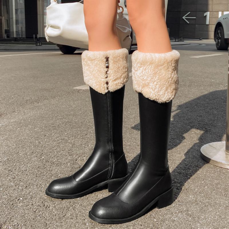 Fur Warm Snow Boots Ladies Winter Shoes Knee High Boots Women Genuine Leather Women's Winter High Leather Water-Proof, Beige
Fur Warm Snow Boots Ladies Winter Shoes Knee High Boots Women Genuine Leather Women's Winter High Leather Water-Proof, Beige