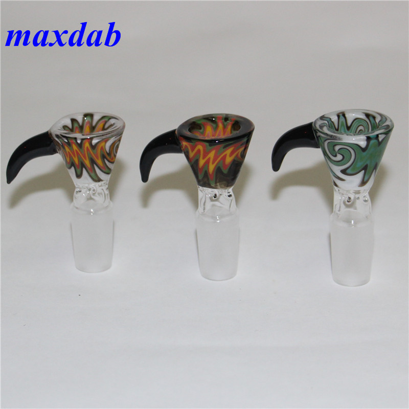 Smoking Glass Bowls 14 18 mm Male Joint Colorful wig wag dry herb Holder bowl pieces for Oil Rig Dab Rigs
Smoking Glass Bowls 14 18 mm Male Joint Colorful wig wag dry herb Holder bowl pieces for Oil Rig Dab Rigs
