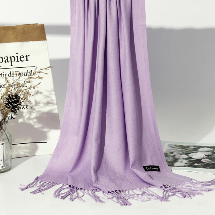 Women Solid Color Cashmere Scarves With Tassel Lady Winter Autumn Long Scarf Thinker Warm Female Shawl Hot Sale Men Scarf