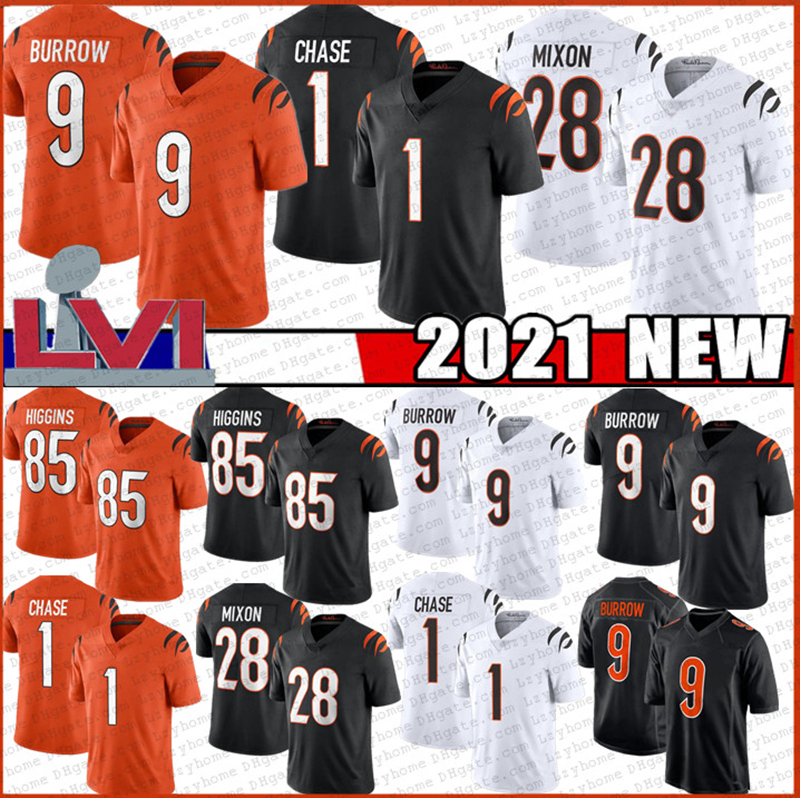 1 Ja'Marr JaMarr Chase 9 Joe Burrow 2021 2022 New Mens CIN Football Jersey 28 Joe Mixon 85 Tee Higgins High Quality Stitched Jerseys, My store(lzyhome)
1 Ja'Marr JaMarr Chase 9 Joe Burrow 2021 2022 New Mens CIN Football Jersey 28 Joe Mixon 85 Tee Higgins High Quality Stitched Jerseys, My store(lzyhome)