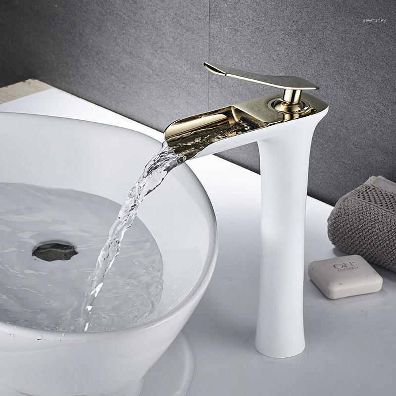Free shipping Chrome & white Tall Waterfall Basin Faucet Bathroom Faucet Bathroom Basin Mixer Tap with Hot and Cold Water Taps1
Free shipping Chrome & white Tall Waterfall Basin Faucet Bathroom Faucet Bathroom Basin Mixer Tap with Hot and Cold Water Taps1