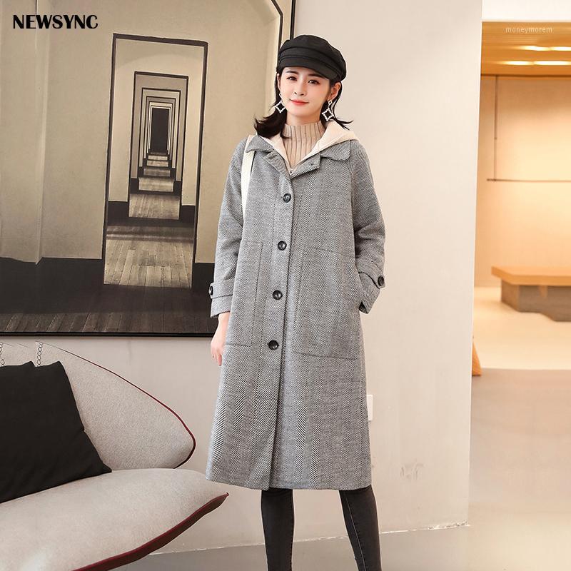 NEWSYNC Woolen Overcoat Women New 2020 Spring Winter Trench Coats Patchwork Hood Plus Size Ladies Outerwear Female Windbreaker1, Black
NEWSYNC Woolen Overcoat Women New 2020 Spring Winter Trench Coats Patchwork Hood Plus Size Ladies Outerwear Female Windbreaker1, Black