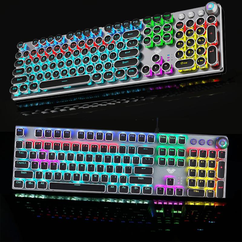 New listing104-Key macro definition gaming keyboard desktop multimedia rotary button mechanical gaming keyboard+stickers Gift
New listing104-Key macro definition gaming keyboard desktop multimedia rotary button mechanical gaming keyboard+stickers Gift