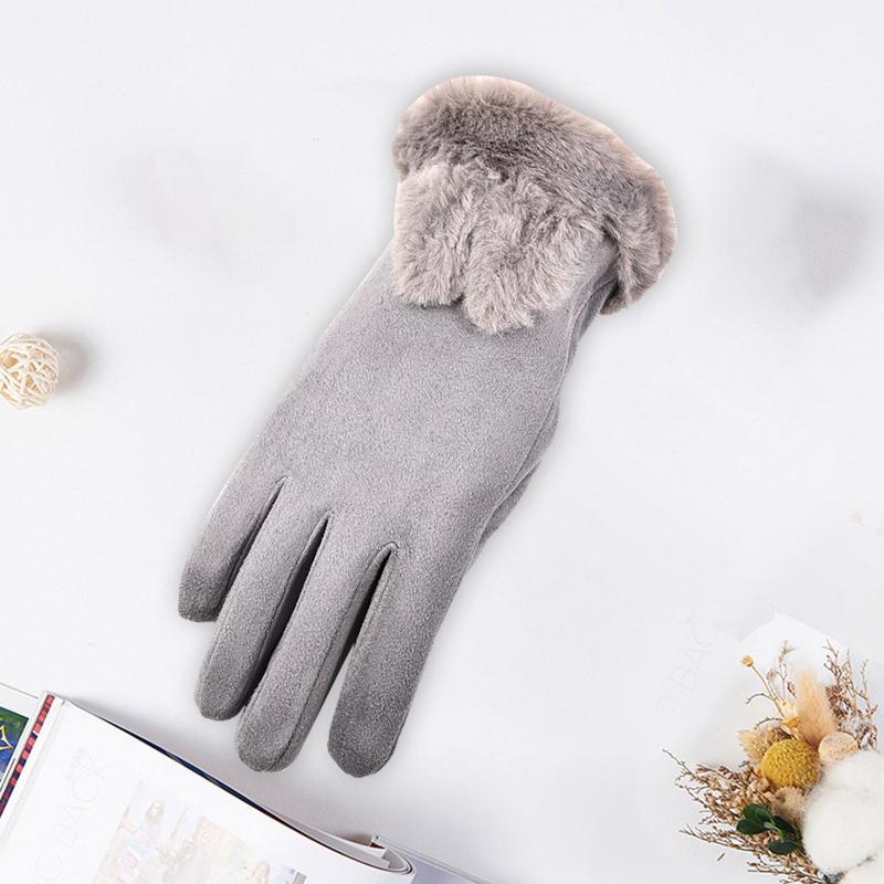 Cartoons Women's Suede Gloves Warm Winter Gloves With T-ouch Screen Index Finger Full Finger Solid Color #YJ
Cartoons Women's Suede Gloves Warm Winter Gloves With T-ouch Screen Index Finger Full Finger Solid Color #YJ