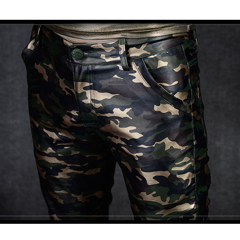 2 Colors Leather Pants Men PU Mens Leather Pants Fashion Casual High Quality Slim Fit Zipper Faux Leather Pants Men 201128