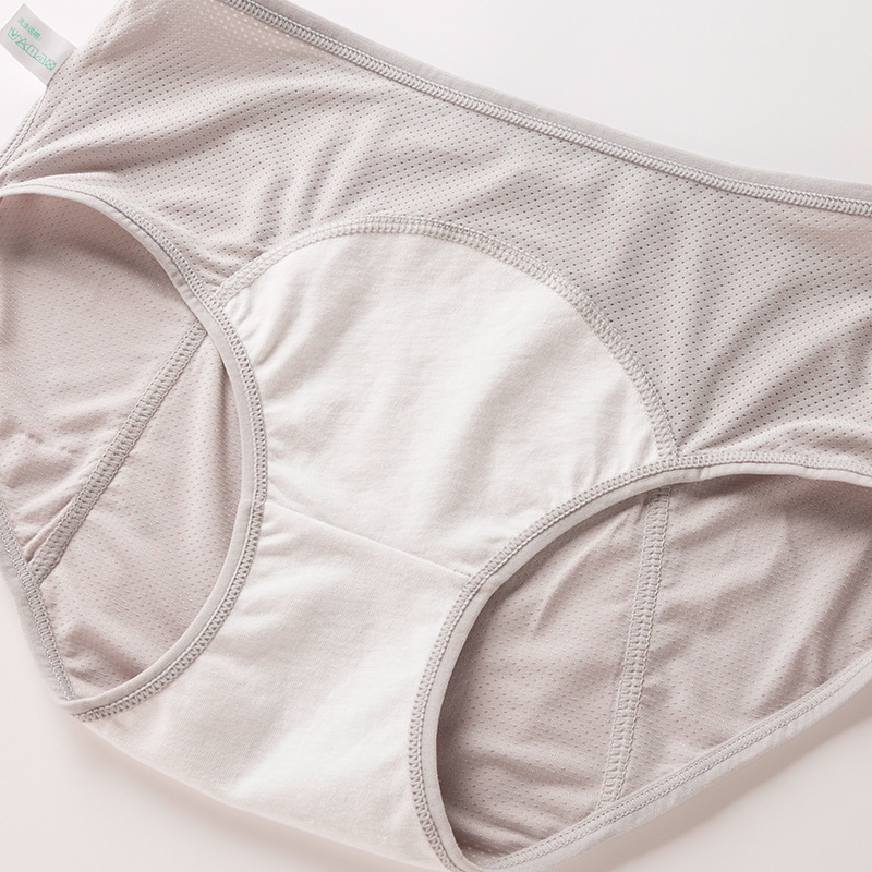 3pcs Period Panties Menstruation Women Underwear Plus Size L-6XL Menstrual Pants Organic Cotton Panty Leak Proof Female Briefs 201112