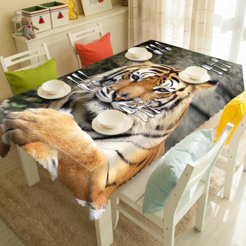 Customizable Polyester Cotton 3d Tablecloth Tigers/Lions/Zebra Animal Pattern Waterproof Rectangular&Round Cartoon Table cloth, Style f
Customizable Polyester Cotton 3d Tablecloth Tigers/Lions/Zebra Animal Pattern Waterproof Rectangular&Round Cartoon Table cloth, Style f
