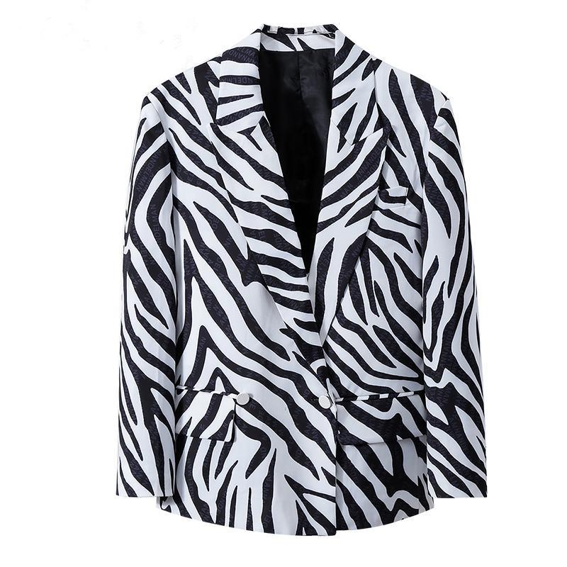 Women Double Breasted Suit Blazer Vintage Zebra Women Blazers Jackets Color Matching Stripe Long Blazers Woman Casual Suit Coats, Black
Women Double Breasted Suit Blazer Vintage Zebra Women Blazers Jackets Color Matching Stripe Long Blazers Woman Casual Suit Coats, Black