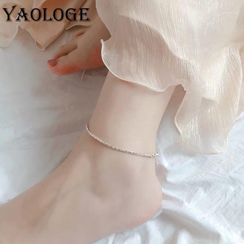YAOLOGE Simple Silver-Plated Chain Foot Chain Bracelet Exquisite Star-Shaped Pendant Thin Bracelet Bangle Jewelry For Women1
YAOLOGE Simple Silver-Plated Chain Foot Chain Bracelet Exquisite Star-Shaped Pendant Thin Bracelet Bangle Jewelry For Women1