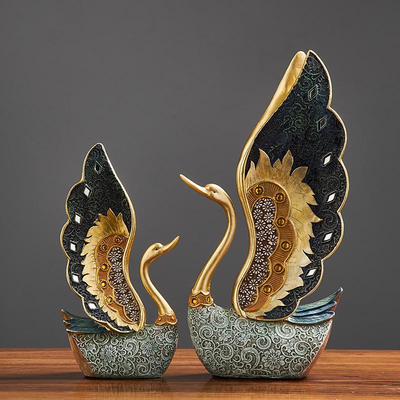 European Resin Couple Swan Ornament Home Decoration Crafts Wedding Gift Home Desk Figurines TV Cabinet Office Statue Accessories
European Resin Couple Swan Ornament Home Decoration Crafts Wedding Gift Home Desk Figurines TV Cabinet Office Statue Accessories