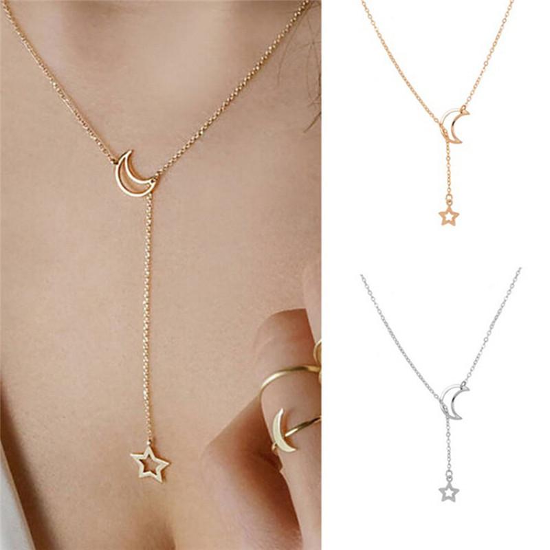 1PC Fashion Moon Star Pendant Choker Necklace Gold Color Zinc Alloy Chain Collar Necklace For Women Party Jewelry Charm Bijoux
1PC Fashion Moon Star Pendant Choker Necklace Gold Color Zinc Alloy Chain Collar Necklace For Women Party Jewelry Charm Bijoux
