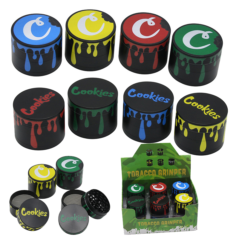 Cookies Herb Grinder 40mm 50mm 55mm 63mm Tobacco Slicer 4 Layers Herb Crusher Colorful Grinder Zinc alloy GR304
Cookies Herb Grinder 40mm 50mm 55mm 63mm Tobacco Slicer 4 Layers Herb Crusher Colorful Grinder Zinc alloy GR304