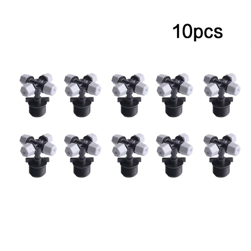 10pcs 4 Outlet Micro Water Spray Mist Cooling Nozzle Garden Irrigation Sprinkler Thread Connector, Black
10pcs 4 Outlet Micro Water Spray Mist Cooling Nozzle Garden Irrigation Sprinkler Thread Connector, Black