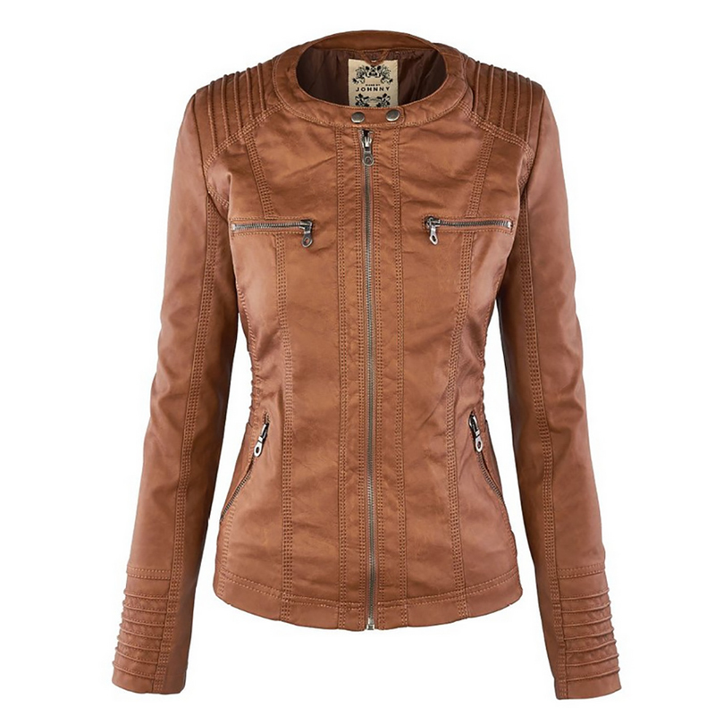 Winter Faux Leather Jacket Women Casual Basic Coats Plus Size 7XL Ladies Basic Jackets Waterproof Windproof Coats Female 50 201126