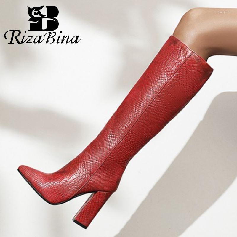 RIZABINA Women Knee Boots Pointed Toe Slip On Thick High Heel Shoes New Design Women Party Fashion Winter Footwear Size 34-431, Silver
RIZABINA Women Knee Boots Pointed Toe Slip On Thick High Heel Shoes New Design Women Party Fashion Winter Footwear Size 34-431, Silver