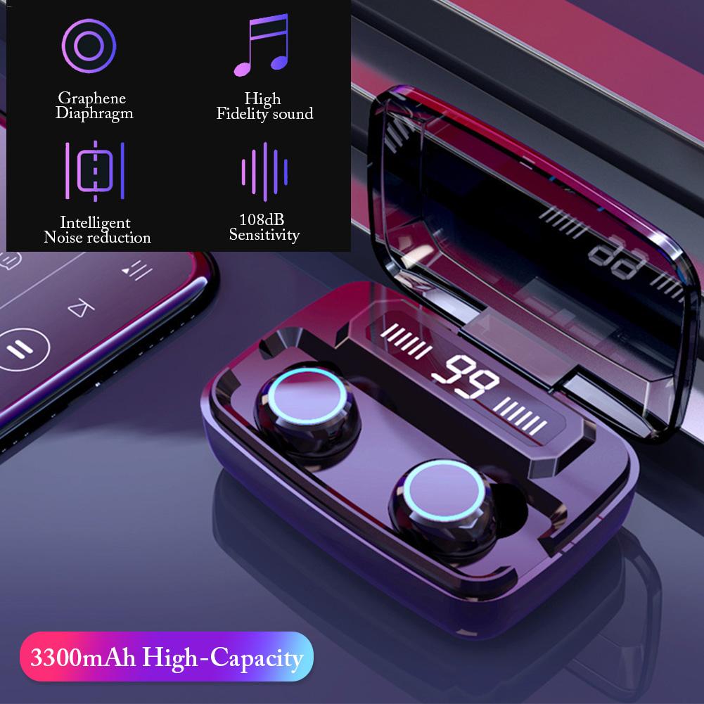 Super Quality Wireless Headphones M11 TWS Bluetooth 5.0 In-ear Earphone Noise Reduction HiFi IPX7 Waterproof Sport Headset 3300 MAh, Black
Super Quality Wireless Headphones M11 TWS Bluetooth 5.0 In-ear Earphone Noise Reduction HiFi IPX7 Waterproof Sport Headset 3300 MAh, Black