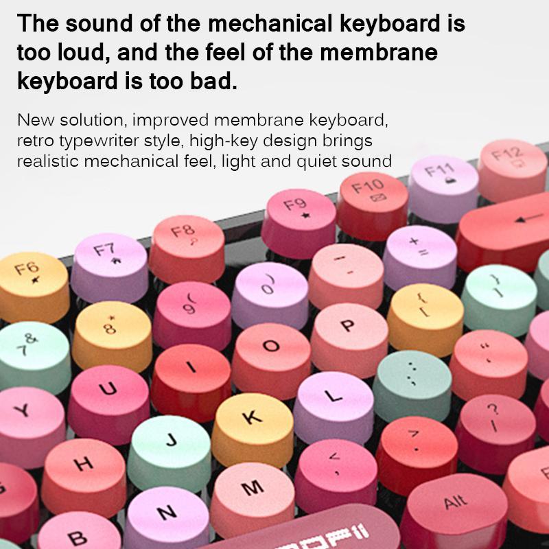 2.4G Wireless Keyboard Set Mixed Candy Color Roud Keycap Keyboard And Mouse Comb For Laptop Notebook PC Girls Gift1
2.4G Wireless Keyboard Set Mixed Candy Color Roud Keycap Keyboard And Mouse Comb For Laptop Notebook PC Girls Gift1