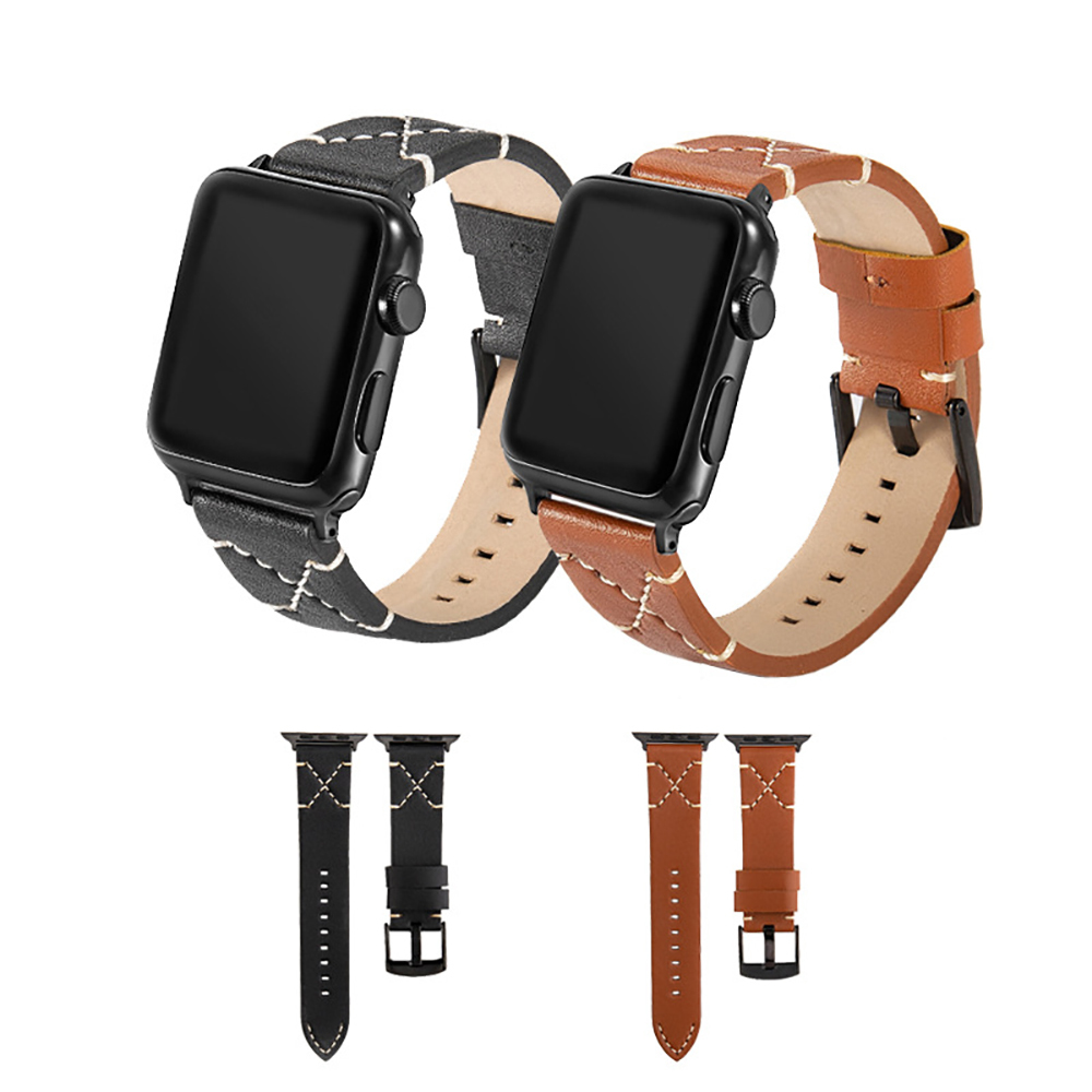 Leather Watch bands For Apple Watch Band 38mm 40mm 42mm 44mm Real Leather Bracelet Apple iWatch Strap Series 1 2 3 4 5 6 SE B1205, Black;brown
Leather Watch bands For Apple Watch Band 38mm 40mm 42mm 44mm Real Leather Bracelet Apple iWatch Strap Series 1 2 3 4 5 6 SE B1205, Black;brown
