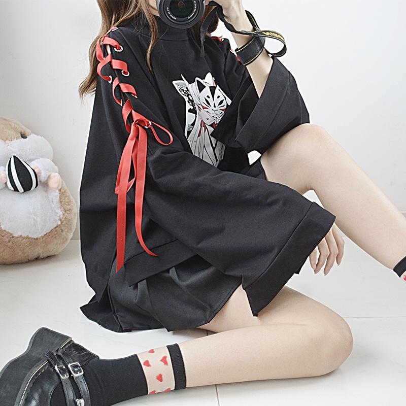 Women Retro Japanese Harajuku Style Kimono Coat Cardigan Kawaii Anime Print Blouse Girls T-shirt Casual Tops Streetwear Shirts
Women Retro Japanese Harajuku Style Kimono Coat Cardigan Kawaii Anime Print Blouse Girls T-shirt Casual Tops Streetwear Shirts