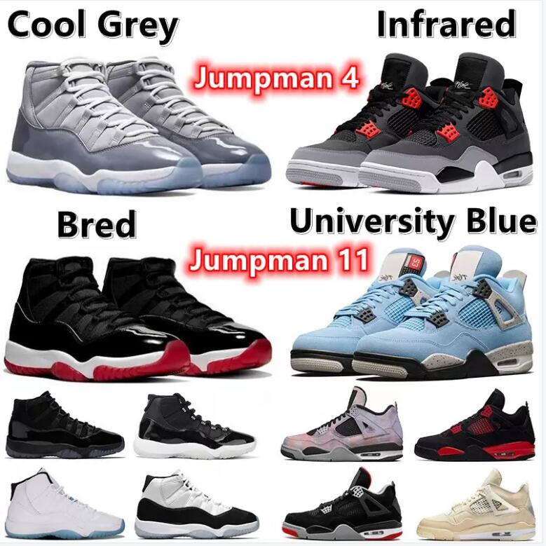 Grey Jumpman 4 11 Cool OG High basketball Shoes 4s Infrared bred Zen Master University Blue White Oreo 11s Concord 45 Pure Violet Legend, Shoes (3)
Grey Jumpman 4 11 Cool OG High basketball Shoes 4s Infrared bred Zen Master University Blue White Oreo 11s Concord 45 Pure Violet Legend, Shoes (3)