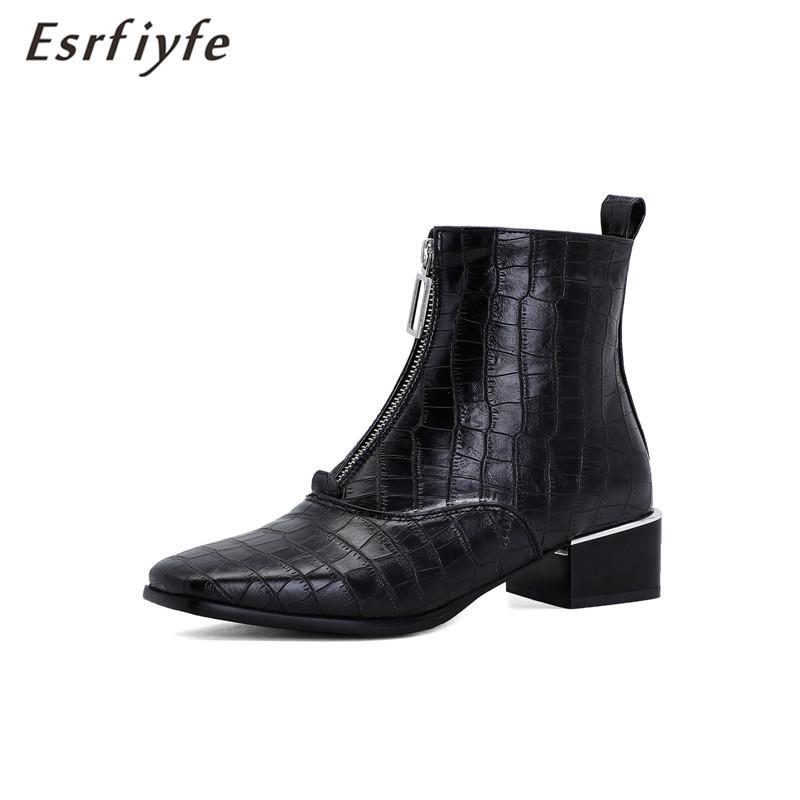 ESRFIYFE 2021 New Fashion Women Shoes Autumn Woman Front Zipper Open Botas Ankle Boots Winter Thick Heels Leather Party Booties, Brown
ESRFIYFE 2021 New Fashion Women Shoes Autumn Woman Front Zipper Open Botas Ankle Boots Winter Thick Heels Leather Party Booties, Brown
