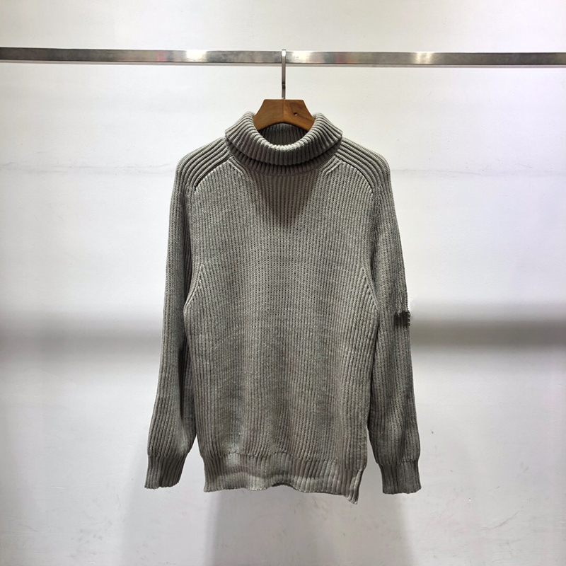 2021 FW Winter New Turtleneck Men's Sweater Fashion High Quality Long Sleeve Knitted Men Slim Warm Sweaters Pullover